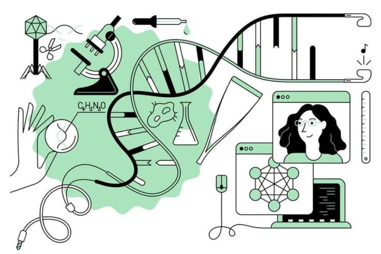 كيف يمكننا الاستفادة من علوم الأحياء الرياضية في دراسة تشابك الحمض النووي؟