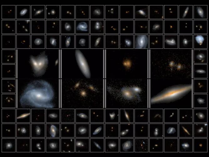صورة الأشعة القريبة من تحت الحمراء التي التقطها تلسكوب هابل تساعد العلماء على دراسة ماضي المجرات