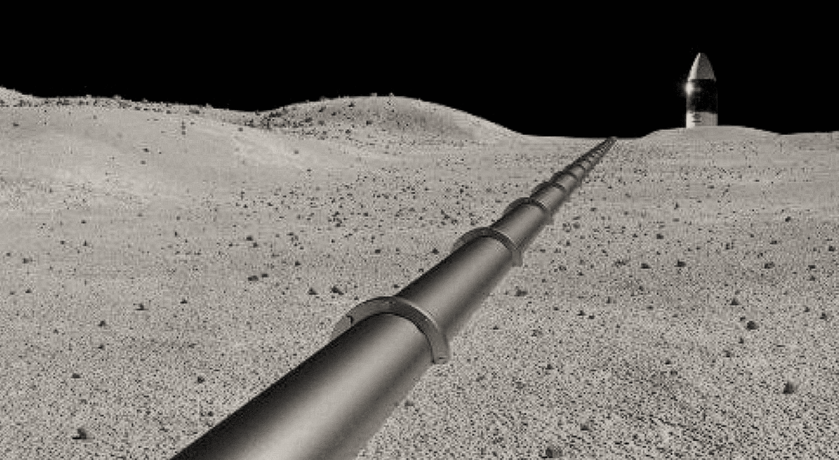 خط أنابيب غاز الأوكسجين على القمر