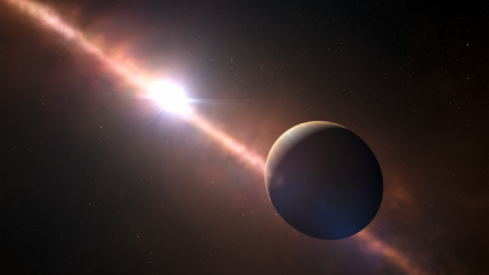 شاهد مقطع فيديو قصيراً لرحلة كوكب خارجي عملاق حول نجمه