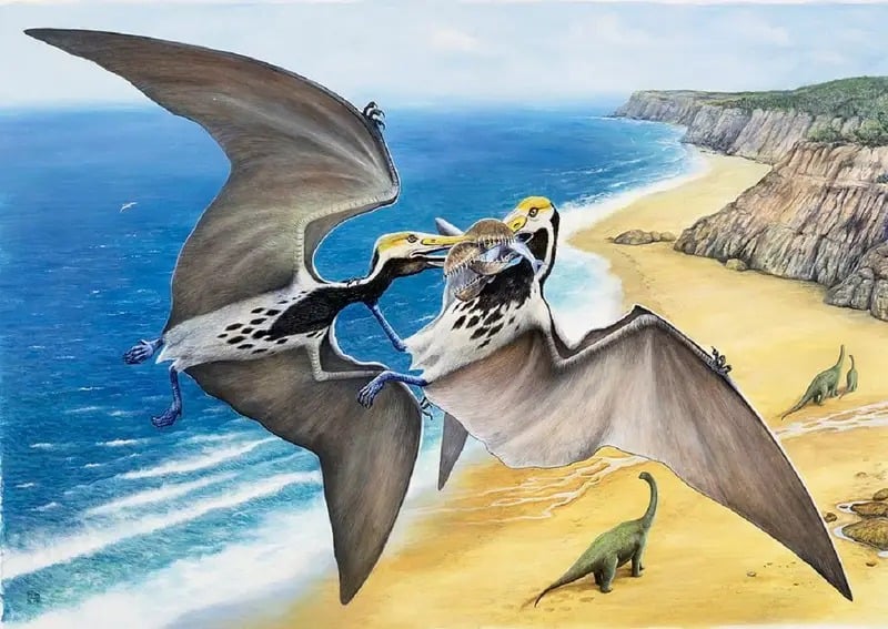 لم تكن التيروصورات ديناصورات، لكن منحتها مهارتها في الطيران الأفضلية في أواخر العصر الترياسي.دي أغوستيني عن طريق غيتي إميدجيز