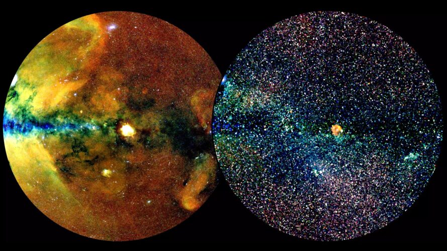 بيانات تلسكوب إي روزيتا تساعد العلماء على إنشاء خريطة لنصف الكون المعروف