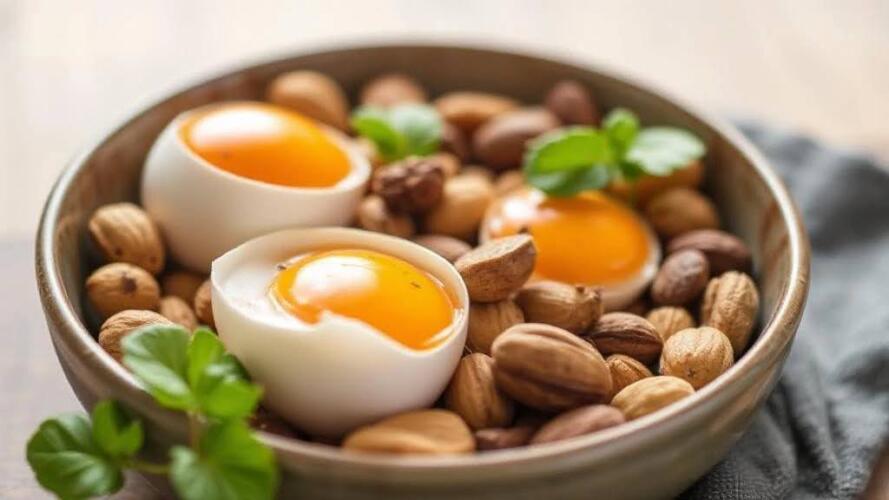 علمياً؛ تناول البيض والمكسرات يومياً يقلل خطر الإصابة بأمراض القلب 16%